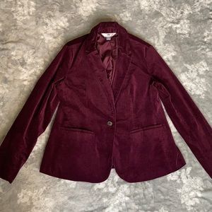 Merlot velvet suit jacket